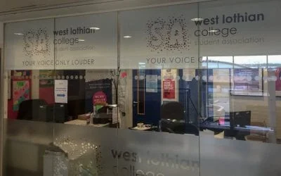 Branded Roller Blinds, West Lothian College